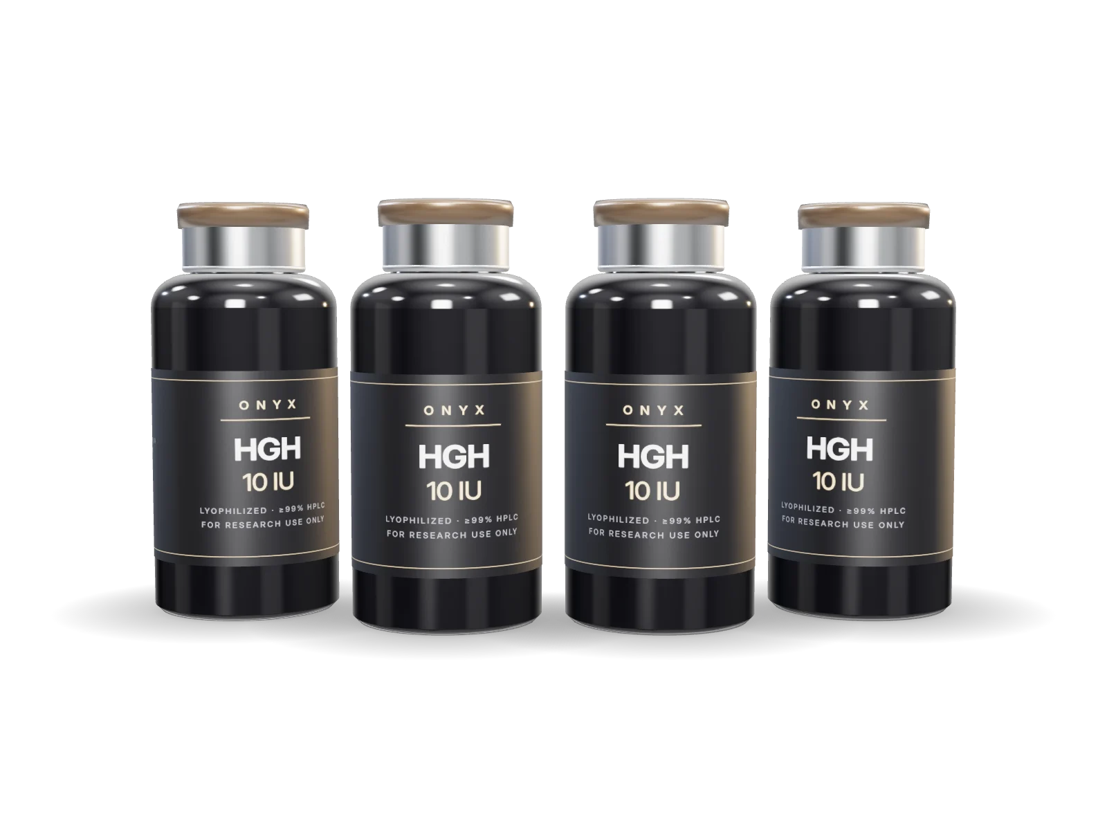 HGH (Somatropin) Set of 4 × 10 IU vials ONYX vial